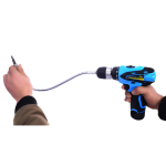 Universal Metal Flexible Shaft Extension Hose Drill Electric Screwdriver 300MM Head