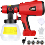 200W High Power Paint Sprayer for Milwaukee 18V Battery Cordless HVLP Spray Gun