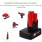  For Milwaukee M12 LI-ION XC 6.0Ah High Capacity Battery 12V 48-11-2402