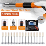 NEW Woodworking Integrated Air Nailer Manual Steel Nail Nailer 4 Gears Power Gun