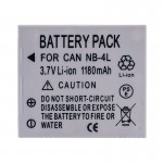 NB-4L Battery for Canon IXUS 110 115 117 120 130 220 230 255 30 40 50 55 SD200