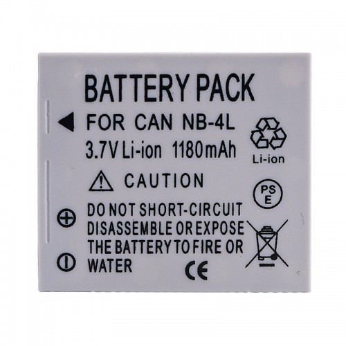 NB-4L Battery for Canon IXUS 110 115 117 120 130 220 230 255 30 40 50 55 SD200