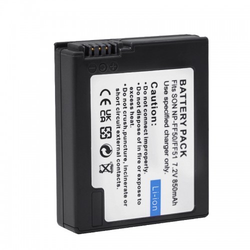 Battery for Sony NP-FF51 NP-FF50 850mAh