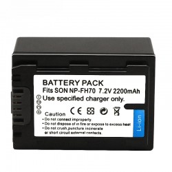 NP-FH70 NP-FH60 2200mAh Battery for Sony HDR-CX106 CX540 HC5 PJ610 UX20 XR200