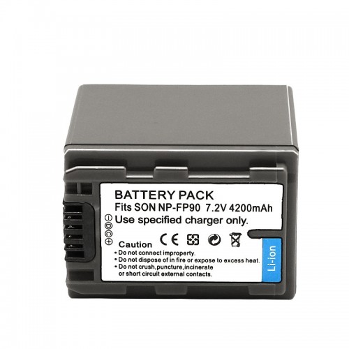 Ex-Pro Digital Camera Battery NPFP90 NP-FP90 for Sony DCR-DVD404, DCR-DVD405