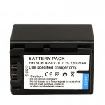 NP-FV60, NP-FV70 Battery for Sony HDR-XR550V HDR-XR550VE NEX-VG10