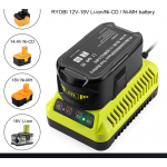 P117 Fast Charger For Ryobi One+ Plus P108 Rb18l50 Li-ion Battery 12V/18V P107