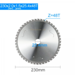 100PC 230mm TCT Circular saw Blade 48T for Iron Steel Metal Cutting Disc Tools