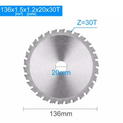 100pc Metal Circular Saw Blade 5-3/8" TCT Cutting Disc Carbide Tipped for Steel