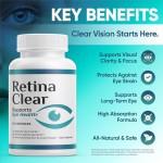 Retina Clear Vision Support Supplement – Eye Health Formula with Lutein, Zeaxant