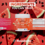 Rosabella Watermelon Electrolyte Drink Powder For Fast Hydration Drink 5.6Oz