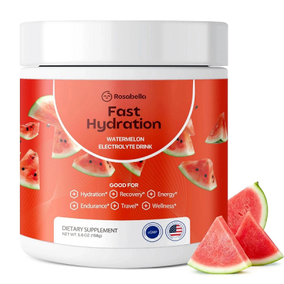 Rosabella Watermelon Electrolyte Drink Powder For Fast Hydration Drink 5.6Oz