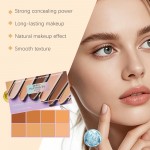 Medium Color Soft Matte Cream Concealer 8-Shade Fade Palette 