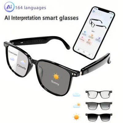 164 Languages AI Interpretation Smart Glasses for Driving Cycling