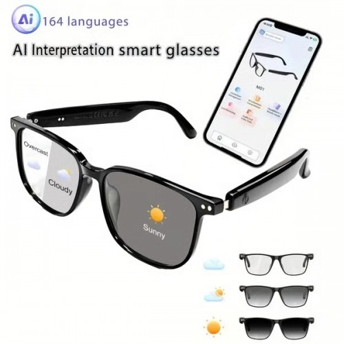 164 Languages AI Interpretation Smart Glasses for Driving Cycling
