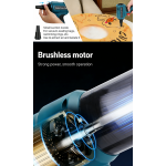 Cordless Vacuum for Dewalt 18V Battery 3-Speeds Handheld Electric Vacuum Cleaner