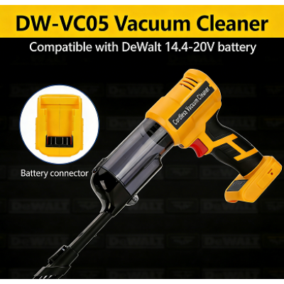 Cordless Vacuum for Dewalt 18V Battery 3-Speeds Handheld Electric Vacuum Cleaner