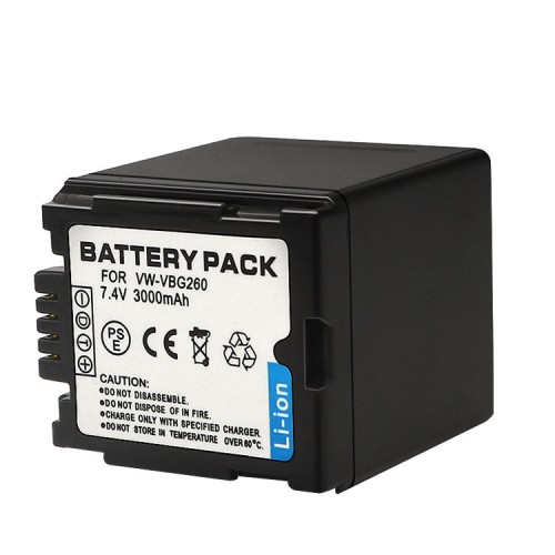 VW-VBG260 Battery for Panasonic HDC-HS9 HS20 HS100 HS700 SD100 SD600 TM300 TM700