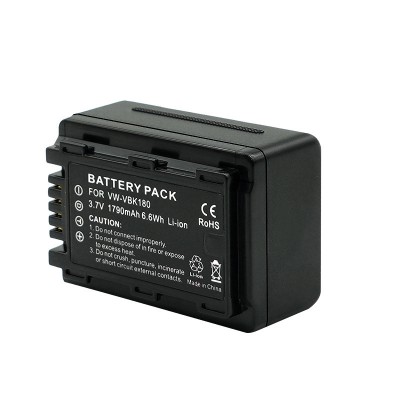 VW-VBK180 Battery for Panasonic HDC-HS60 HS80 SD90 TM40 TM60 / HC-V10 V100 V500