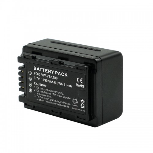 VW-VBK180 Battery for Panasonic HDC-HS60 HS80 SD90 TM40 TM60 / HC-V10 V100 V500