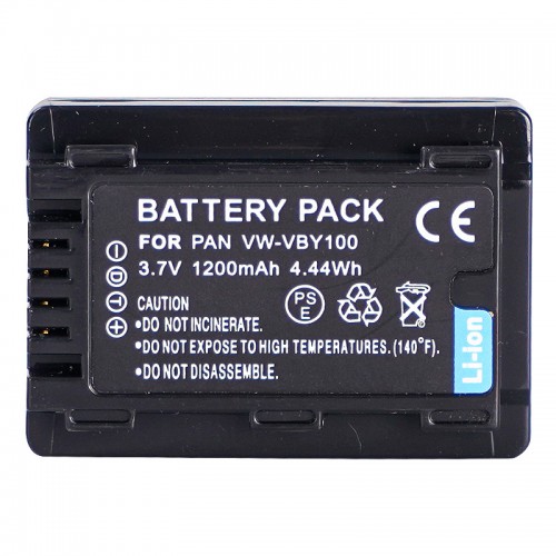 Li-ion Battery for Panasonic VW-VBY100 HC-V110K HC-V110P HC-V110 HC-V110GK HC-V2