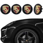 4PCS Porsche Wheel Centre Hub Caps 76MM New Sealed Free Shipping