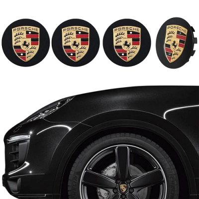 4PCS Porsche Wheel Centre Hub Caps 76MM New Sealed Free Shipping
