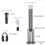 Vacuum Kitchen Tool Bottle Opener Cork Remover Air Pump Pressure Red Wine NEW