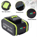 6.0Ah Li-ion Battery for Worx WA3551 WA3551.1 WA3553.2 WX386 WX390