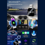 3 In 1 Wireless Carplay Smart Mirror Link Carplay Android Auto USB Dongle Free Shipping