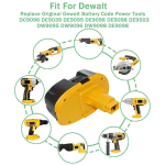 6A For Dewalt 18V DC9096 DE9095 DE9503 DE9098 DE9096 DC725 DC720 Battery