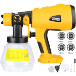 200W Cordless Electric Spray Gun High Power Paint Sprayer For Dewalt 18V Battery