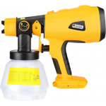 200W Cordless Electric Spray Gun High Power Paint Sprayer For Dewalt 18V Battery