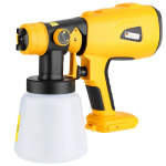200W Cordless Electric Spray Gun High Power Paint Sprayer For Dewalt 18V Battery