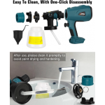 High Power Electric Paint Sprayer for Makita 18V Battery Cordless HVLP Spray Gun