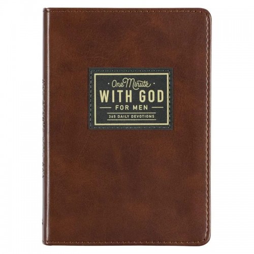 2026 New One Minute with God for Men 365 Devotions Brown Study Guide Book